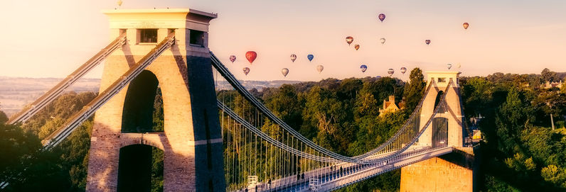 Clifton Suspension Bridge over a body of water