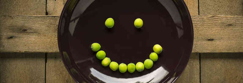 a plate with a smiley face on it