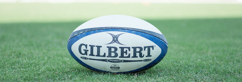 a rugby ball