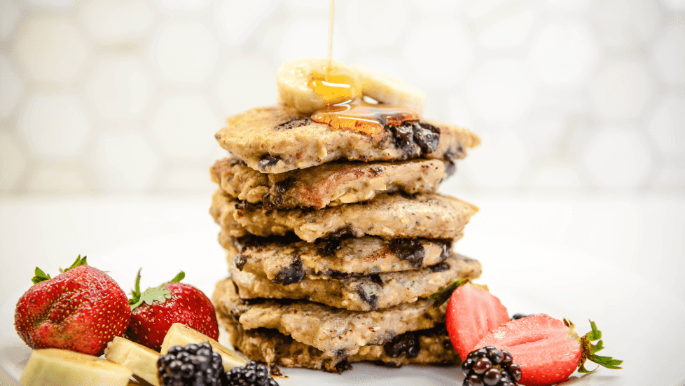 a close up of a plate of food