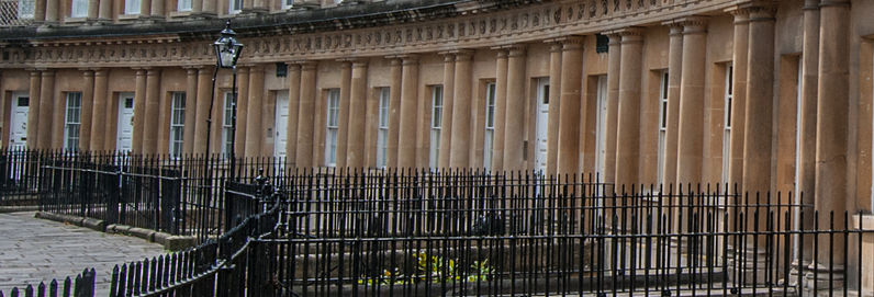 a Royal Crescent in Bath
