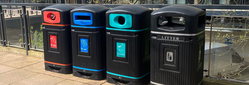 different type of recycling bins