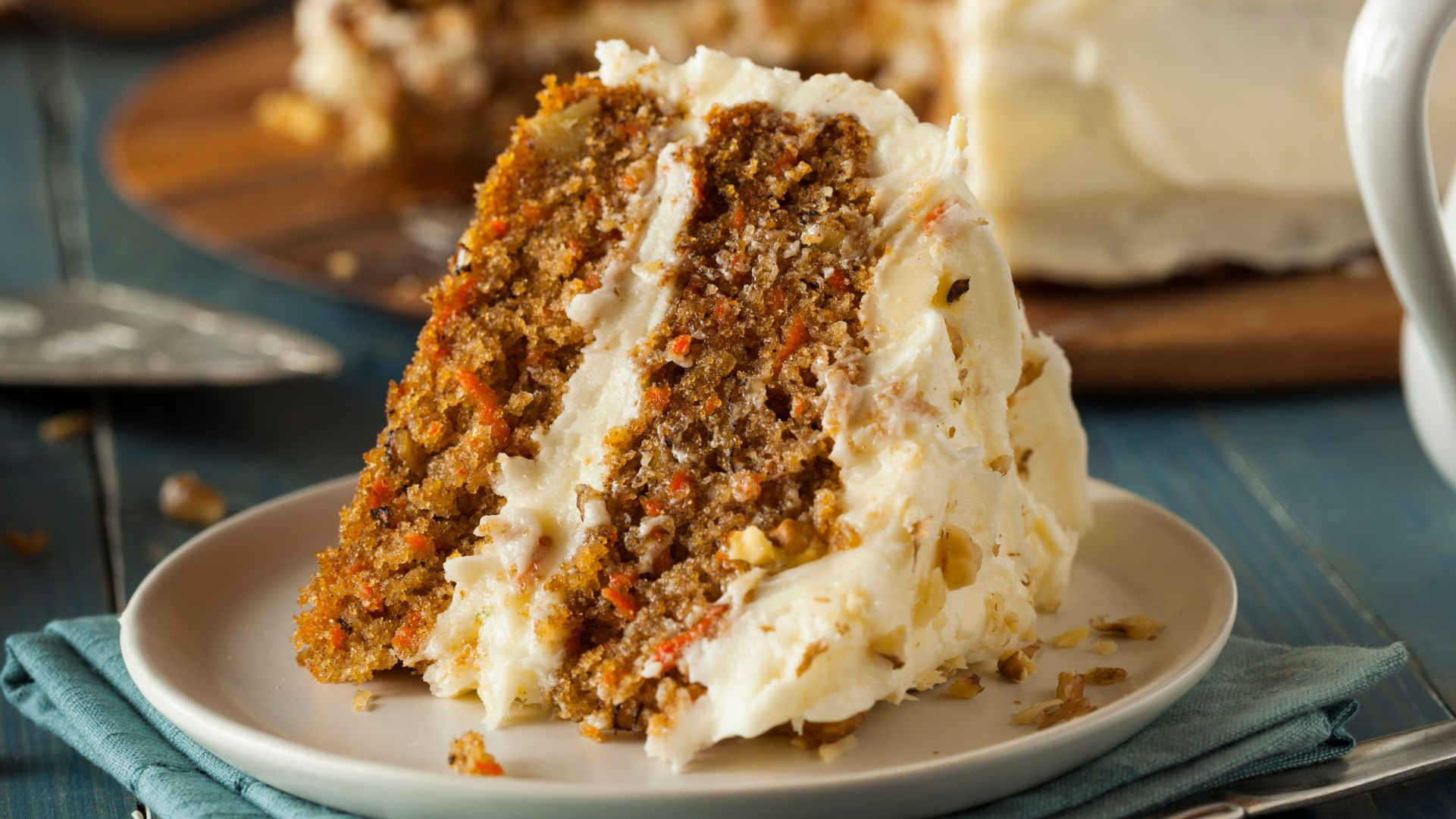 a piece of cake on a plate